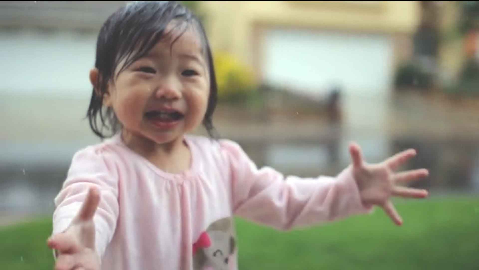 One Year Old Anarchist Experiencing Rain for First Time
