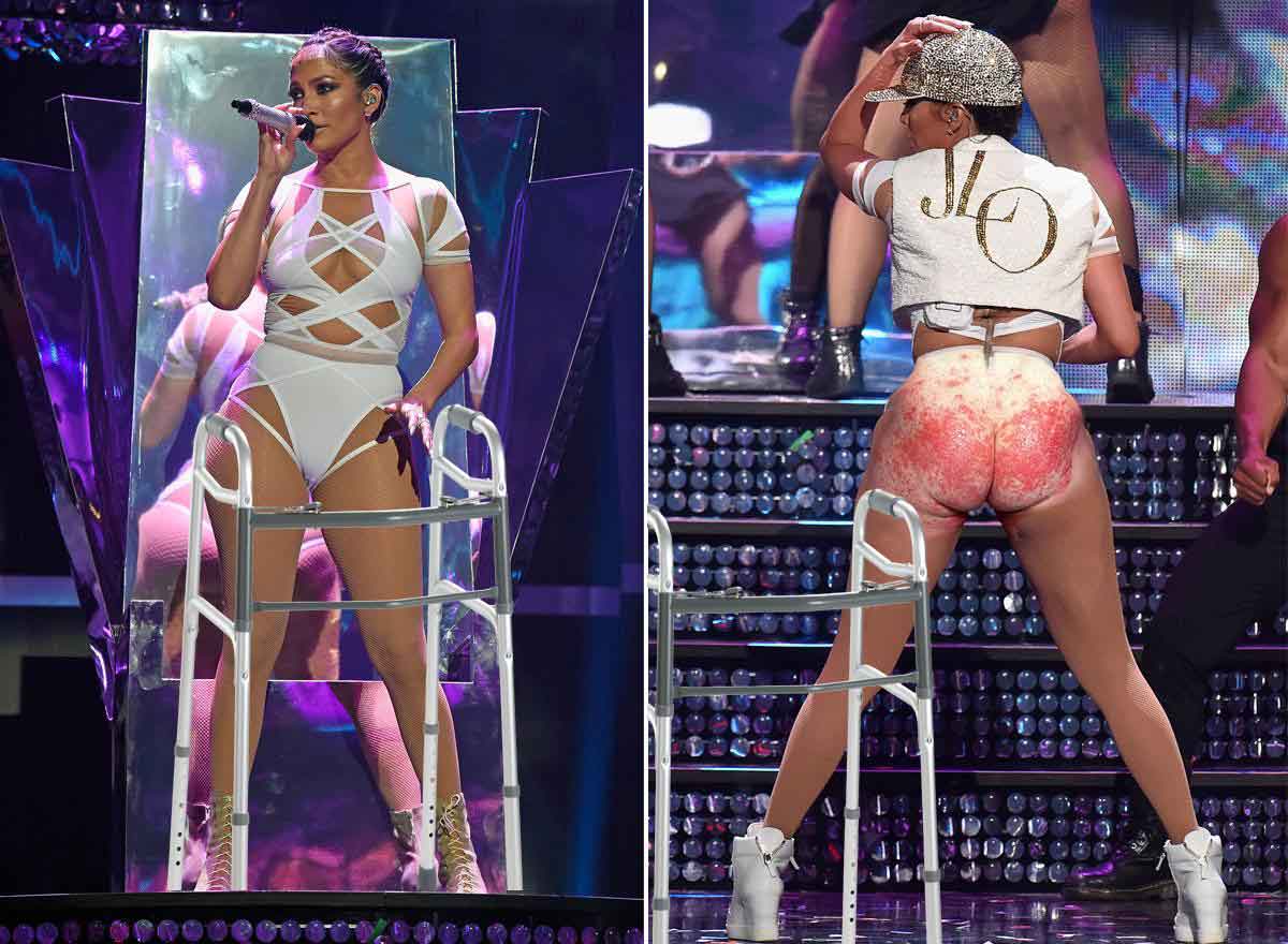Jennifer Lopez at iHeartRadio Music Festival with Diaper Rash